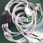 4 Leads 6 Leads Wires Snap ECG Lead Cable Compatible For