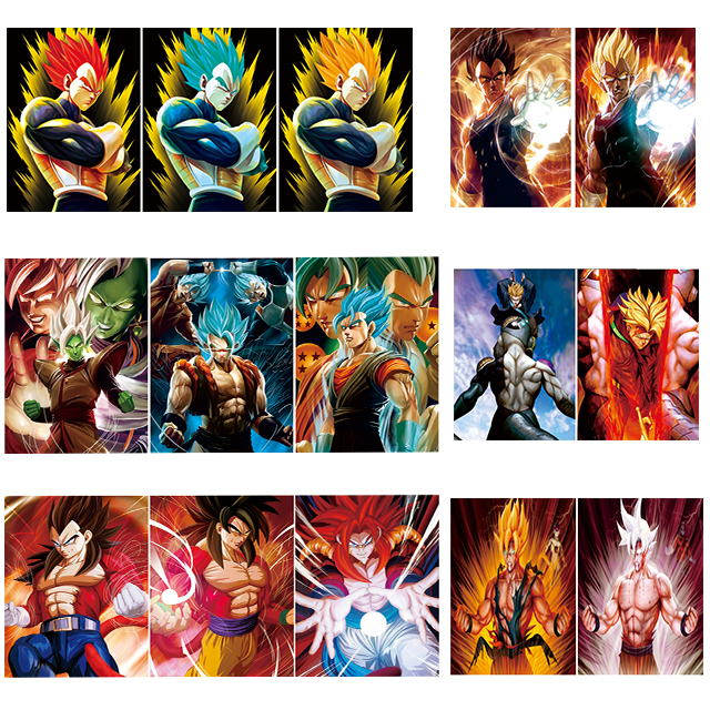 Triple Transition Flip Anime Poster 11''X17'' Dragon Ball Z Anime 3D Posters For Home Decoration