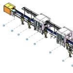 Electric vehicle lithium-ion battery square soft pack battery pack assembly line
