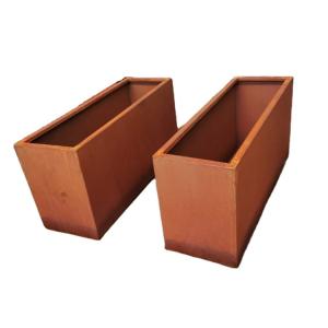 Quality Vertical type plant metal flower pots for outdoors garden wholesale