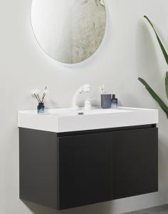 Quality Modern Design Blue Wash Basin Bathroom Cabinet with Quartz Stone Countertop from Direct wholesale