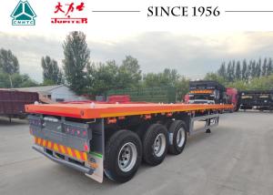 Quality 3 - Axle Flatbed Trailer 40 Foot Flatbed Trailer 40ft Container Flat Bed Trailer wholesale