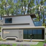Prefab Luxury Space Capsule House / Container Capsule Hotel 11.5m
