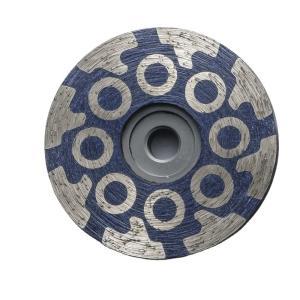 Quality Granite Diamond Powder Resin Filled Cup Wheel Round T Shape Segment Wheel 100mm 125mm wholesale