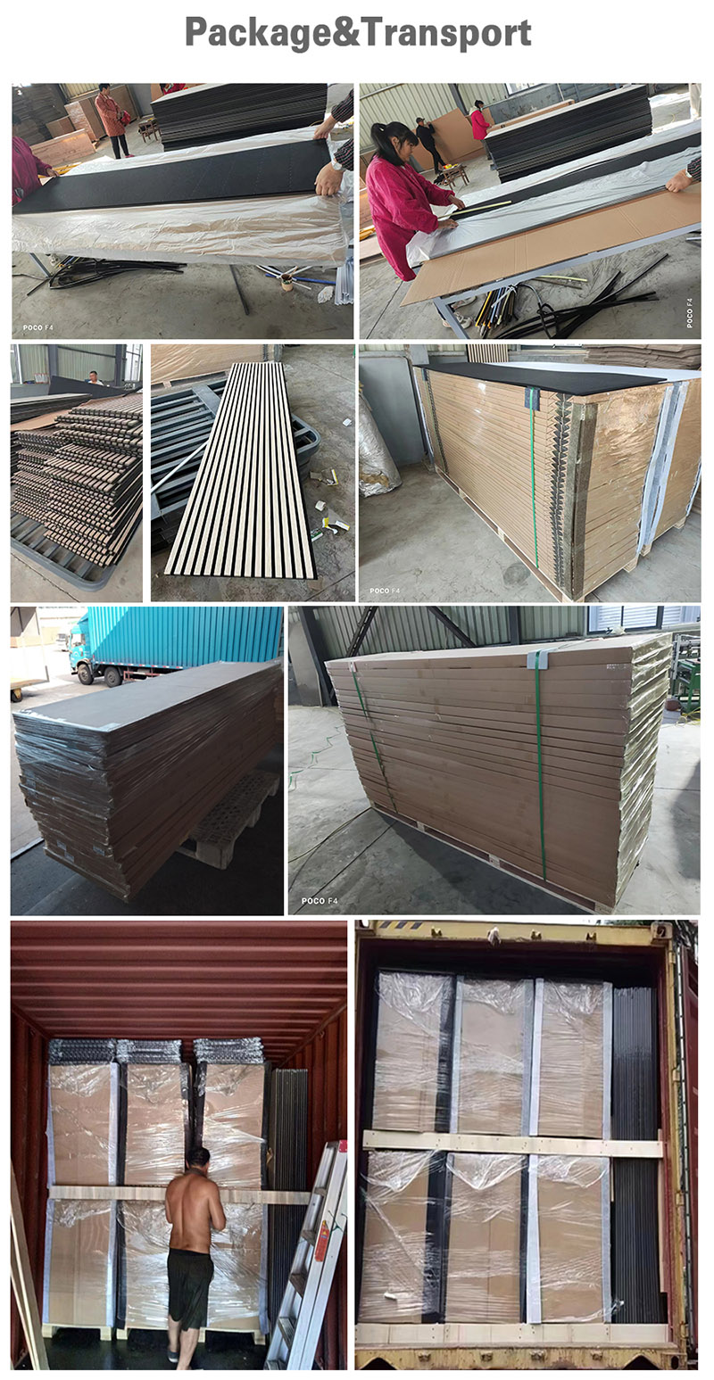 Textured Acoustic Wood Wall Panels for Background Walls Film and Television Halls Conference Rooms Game Rooms