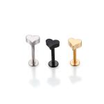 316L Surgical Stainless Steel Internally Threaded Heart Labret Stud Body