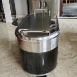 Smokeless Stainless Steel BBQ Grill Oval Teppanyaki Plate
