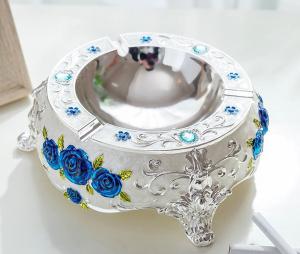 Quality 4mm Souvenir Gift Zinc Alloy Cigar Vintage Pocket Ashtray wholesale