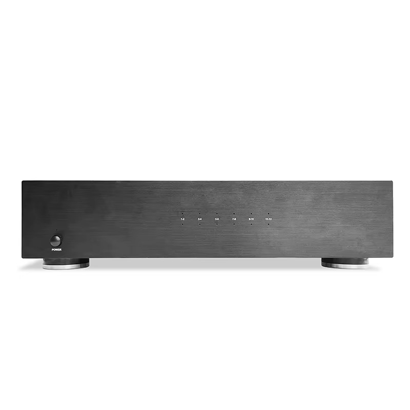 Powerful Multi Zone Stereo Amplifier 19 Inch Rack Mount 900 Watts With Speaker Selector Volume Control