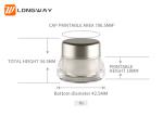 7g plastic acrylic cream jar double layer good quality for cosmetic packaging