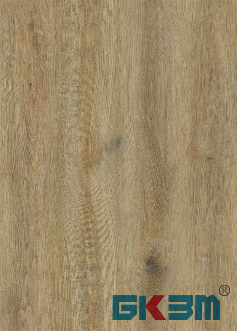 DP-W82144-1 Castle Oak Spliced Rigid Luxury SPC Flooring Warm Brown Fireproof Anti Srach