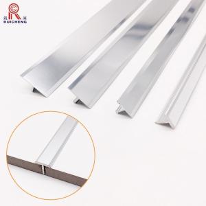 Quality Brushed Aluminum Tile Trim 7.5mm Height Ceramic Protection T Shape wholesale