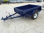 6x4 Tandem Box Trailer Single Axle Utility Trailer 750KG With Mudguards Checker