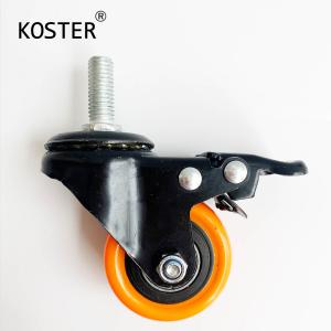 Quality Orange Plastic PVC/PU Furniture Caster Wheel Hole Distance 9*6.2mm/11*8.2mm/12*8.2mm wholesale