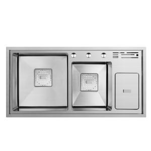 Quality Retangle Stainless Steel Triple Bowl Sink Undermount 820*450 780*430 850*480mm wholesale