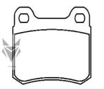 Car Accessories for Auto Brake Pads MERCEDES BENZ 190 W201 Saloon OE 001 420 01