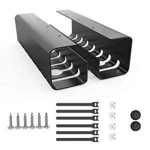 Quality Organize Cables with No Drill Under Desk Cable Management Tray White/Black Design wholesale