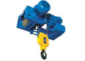 Quality Low Headroom Electric Wire Rope Hoist , Blue Small Overhead Crane Trolley wholesale