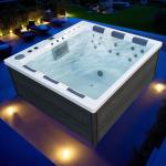Customized Acrylic Massage Bathtub Family SPA Pool Energy-saving and Anti-Freeze