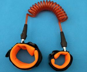Quality New Arrival Orange Color Coiled Leash Strong Leg Rope Safety Harnessor for Children Security wholesale