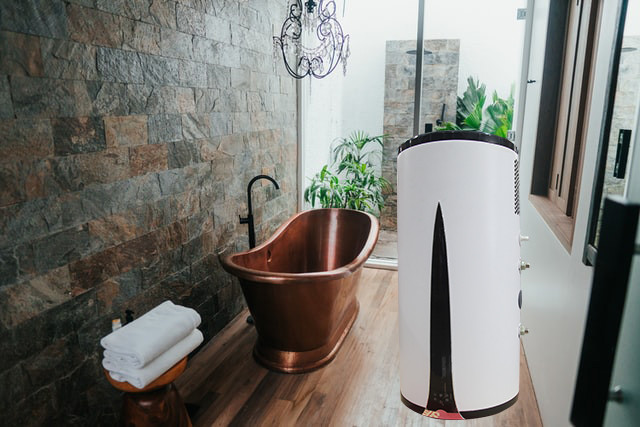 80/100L Wall Mounted Heat Pump Household Water Boiler Heater 600W