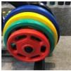 Fitness Bumper Weight Plates 1.25 LB - 20 LB Weight Plate For Strength Exercise