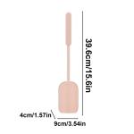39.6cm Length Wall Mounted Silicone Toilet Brush And Holder Set 211g Lightweight