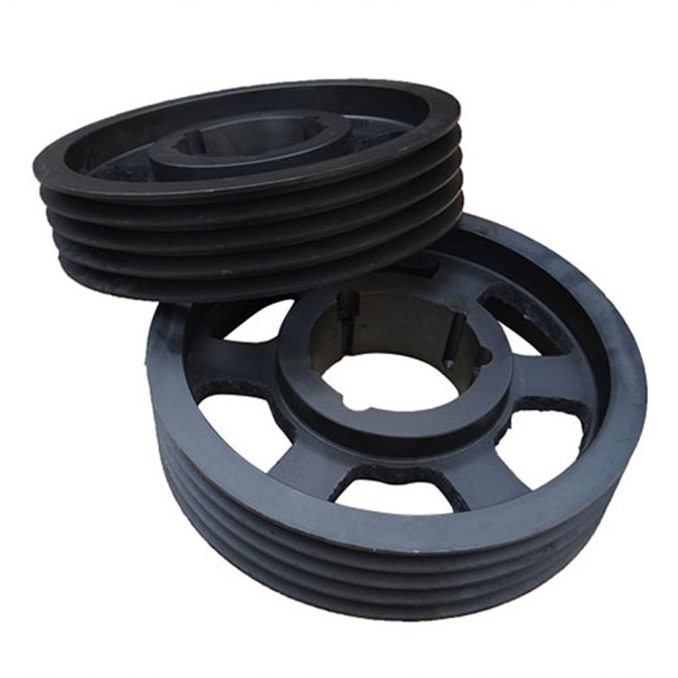 Sheave V Groove Pulley Wheel Cast Iron Customized European Standard