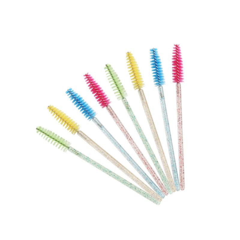 OEM Disposable Eyelash Extension Accessories Crystal Mascara Brush Eyelash Brush Brow Lash