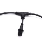 Industrial PVC Weatherproof 3 Way T Cable Connector IP68 Circular Shape