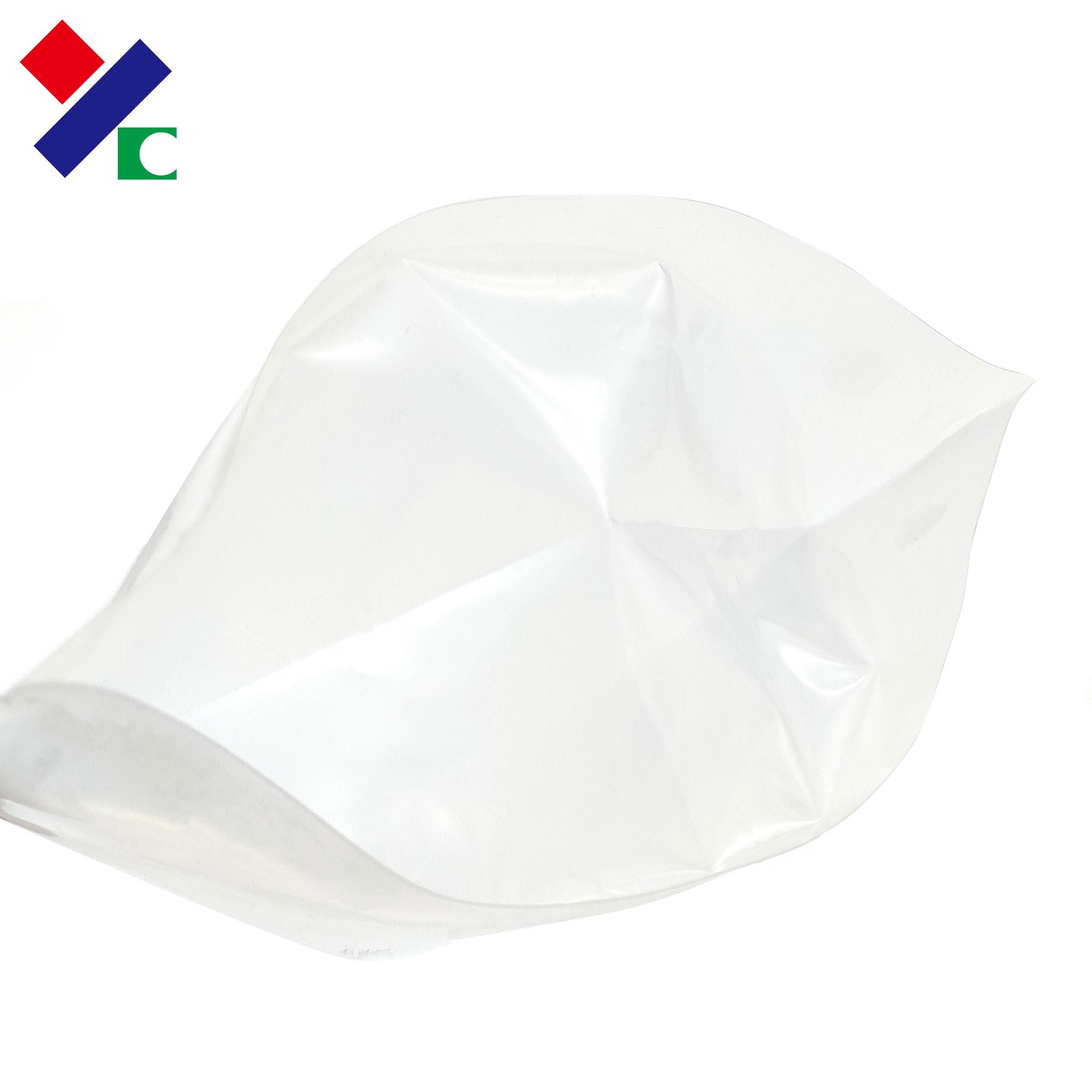 100G Clear Plastic Stand Up Zipper Pouch Resealable Biscuit Packaging