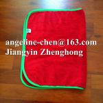 Red color 40x60cm microfiber microfibre car cleaning detailing towels/cloth with