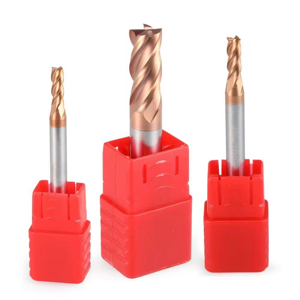 Aluminum Alloy End Mills Series Tungsten Carbide Coated Milling Cutter Tool for Flat Bottom Milling