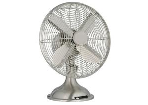 Quality 12” Retro Table Fan in Oil Rubbed Bronze 3 speed 4 blade 45W CE CB GS wholesale
