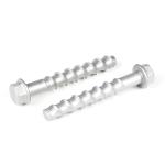 Flat Head 12mm Plain Finish Concrete Anchor Bolts 11.3x100 for Sturdy Concrete