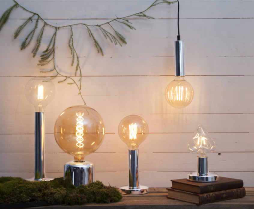 2400K G80 Retro Edison Filament Bulb 4W LED Nickel plated