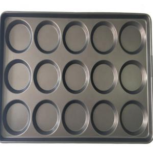 Quality RK Bakeware China Foodservice NSF Glaze Nonstick 4.5 Inch and 5 Inch Hamburger Bun Baking Tray wholesale