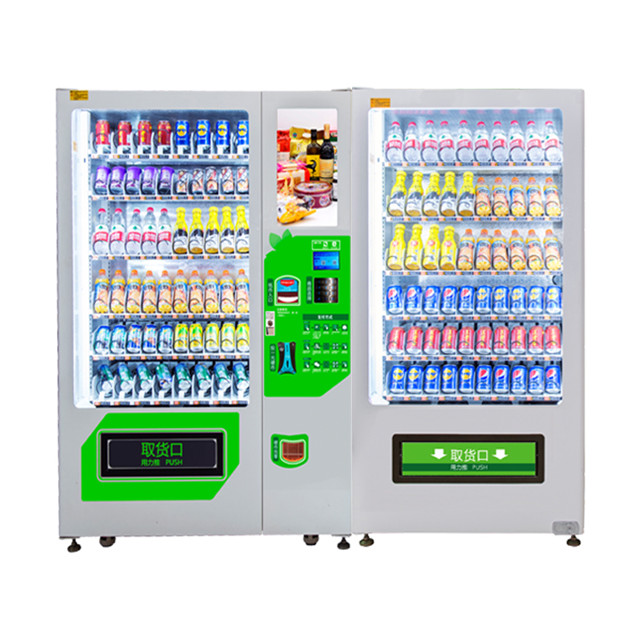 Combo Food And Drink Vending Machines, Card Reader Vending Machine