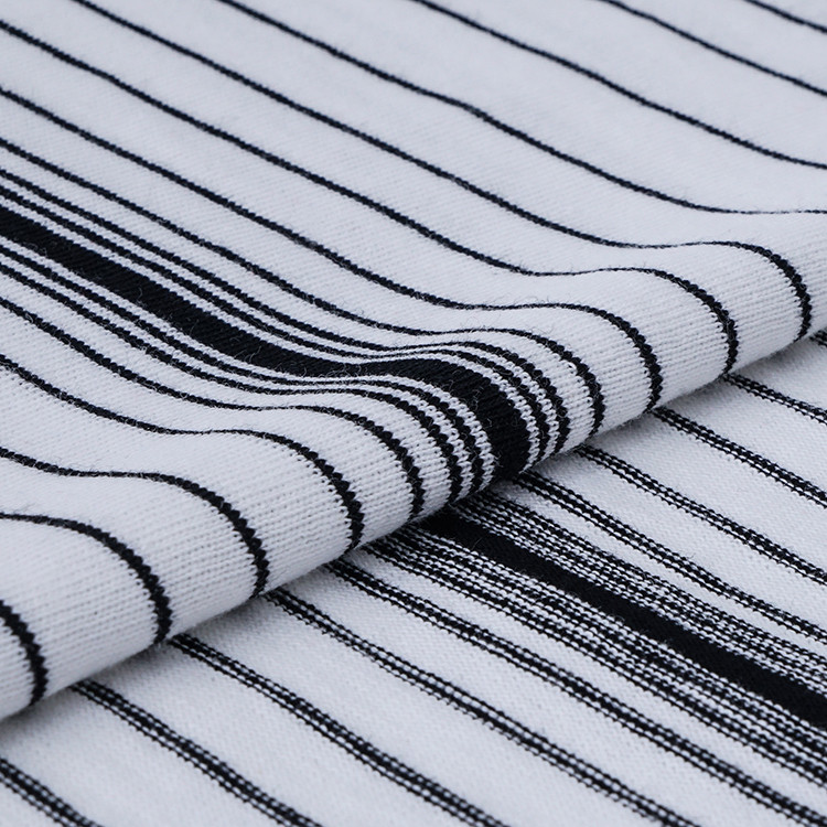 High Quqlity And Moisture-Absorbing Striped Material Fabric For Casual Wear