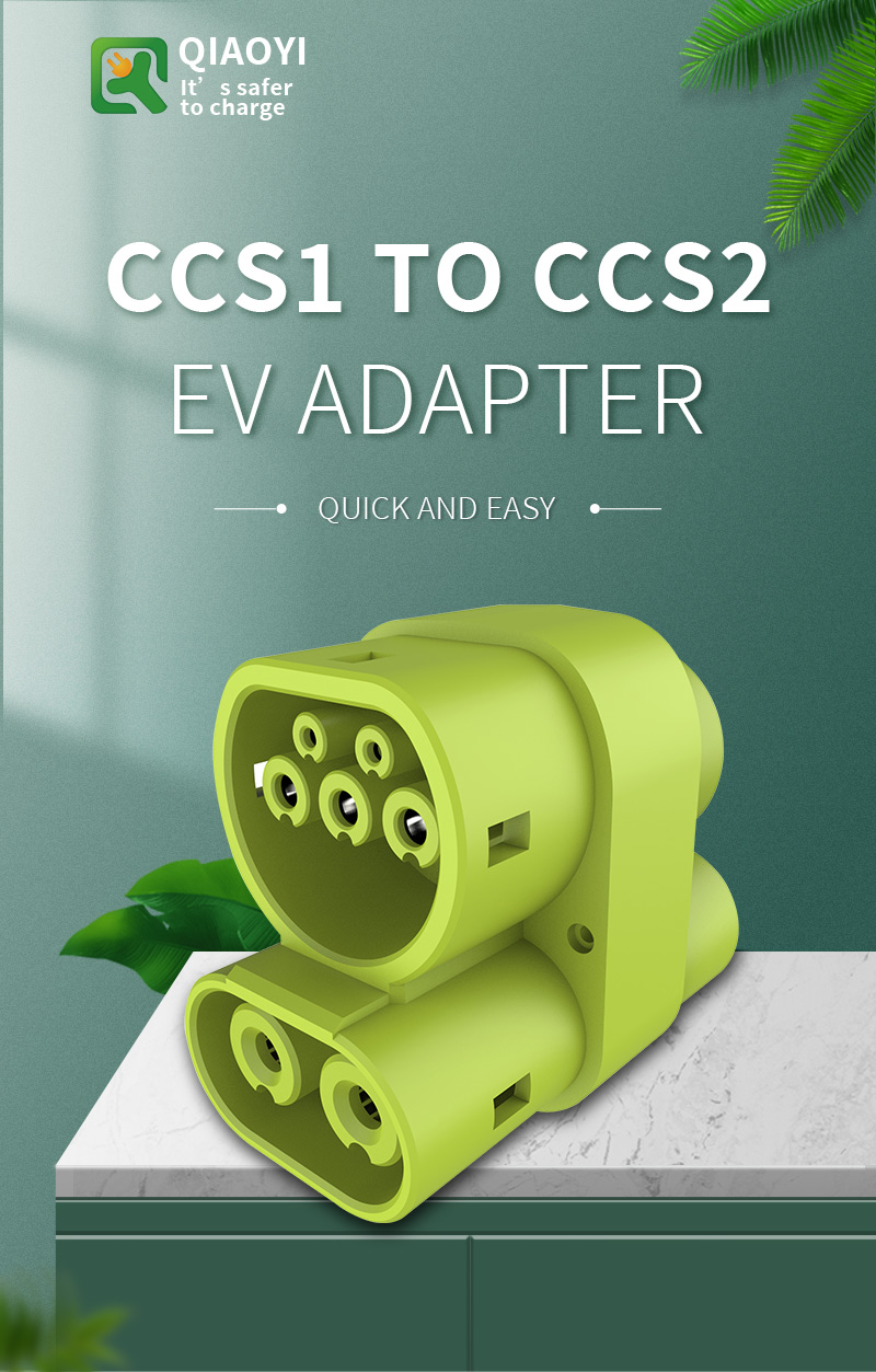 250kw 250A CCS1 to CCS2 EV Connector Fast Charging DC Charging Adapter for Green Energy Electric Vehicle Charging Solutions