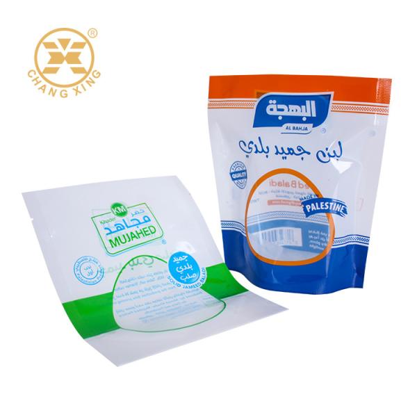 Moisture Proof Stand Up Plastic Packaging Bags With Window For Snack Dried Food