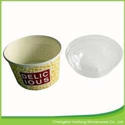 Quality Customized Disposable Ice Cream Paper Bowl Biodegradable Single wall wholesale
