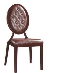 Quality YLX-6020 Wood Imitation Aluminium/Steel Tube Oval Back Hotel Banquet Chair wholesale