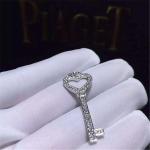 full diamonds of mini love key necklace 18kt gold with yellow gold or white gold