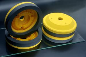 Quality Yellow Resin Grinding Wheel Diamond Glass Edging For Bevelling Machine wholesale