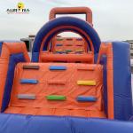 0.55mm PVC Outdoor Blow Up Obstacle Course Bounce House Non Toxic Bold Colors