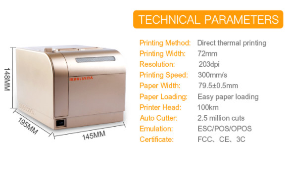 80mm Ethernet Receipt Printer