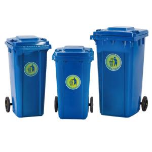 Quality Stacked Factory Large Plastic Dustbin Pedal Mobile Garbage Bin 120l wholesale
