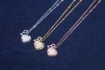 Personalized Charms Key Lock Heart Padlock Bracelet Gold Qixi Gift