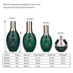Luxury 120ml Glass Cosmetic Packaging Green Lotion For Personal Care